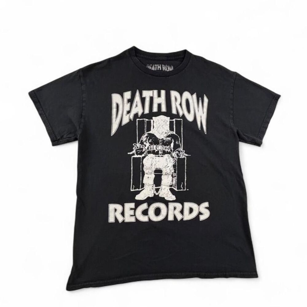 Vintage Death Row Records Graphic T-Shirt Men's Medium Black Hip Hop Rap Tee